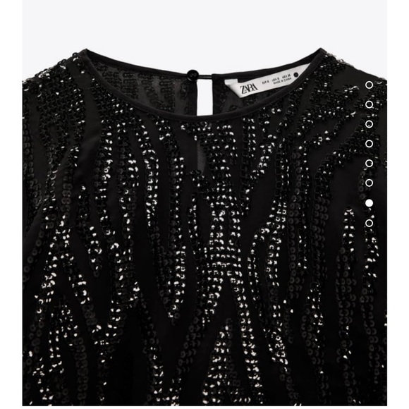 NEW Zara sequin top - Picture 6 of 8